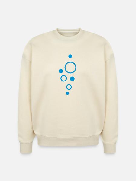 Bubbles - Stanley/Stella Radder Unisex Oversized Organic Sweatshirt - natural raw
