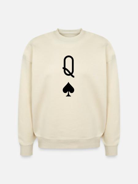 Queen of Spades - Stanley/Stella Radder Unisex Oversized Organic Sweatshirt - natural raw