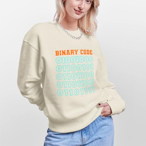 Say Hello in Binary code - Stanley/Stella Radder Unisex Oversized Organic Sweatshirt