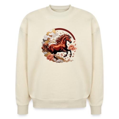 Year of the Horse T Shirt, Lunar New Year Gift - Stanley/Stella Radder Unisex Oversized Organic Sweatshirt