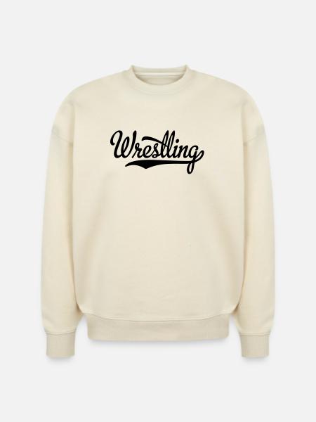 wrestling - Stanley/Stella Radder Unisex Oversized Organic Sweatshirt - natural raw