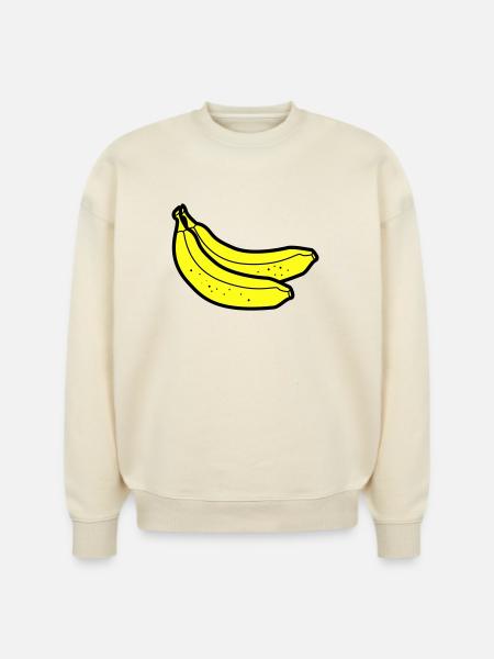 Bananas - Stanley/Stella Radder Unisex Oversized Organic Sweatshirt - natural raw
