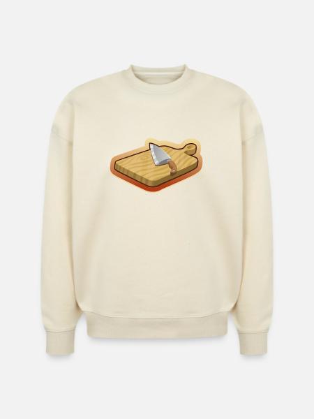 cutting board - Stanley/Stella Radder Unisex Oversized Organic Sweatshirt - natural raw