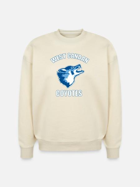 West Canaan Coyotes - Stanley/Stella Radder Unisex Oversized Organic Sweatshirt - natural raw