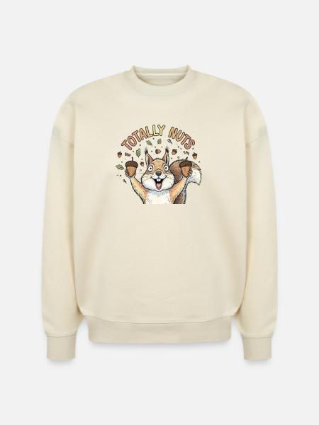 Totaly nuts - Stanley/Stella Radder Unisex Oversized Organic Sweatshirt - natural raw