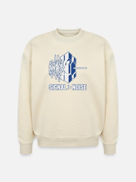 Professional Signal Logic Tee - Stanley/Stella Radder Unisex Oversized Organic Sweatshirt - natural raw