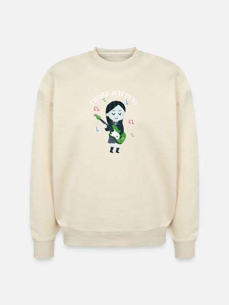Chord_Happens - Stanley/Stella Radder Unisex Oversized Organic Sweatshirt - natural raw