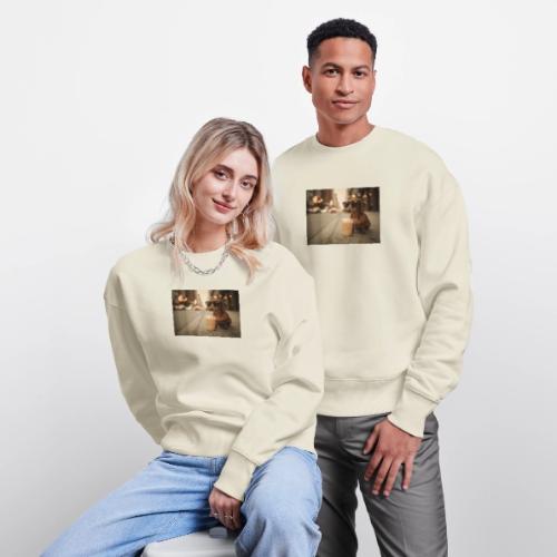 Funny Dachshund Iced Coffee Lover Tee - Stanley/Stella Radder Unisex Oversized Organic Sweatshirt