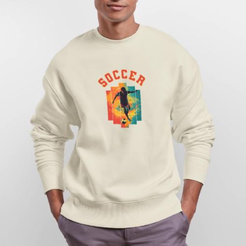 Soccer Heartbeat - Stanley/Stella Radder Unisex Oversized Organic Sweatshirt