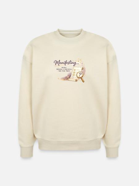 Manifesting Magic Checklist - Stanley/Stella Radder Unisex Oversized Organic Sweatshirt - natural raw