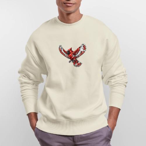 Cardinal in Flight - Stanley/Stella Radder Unisex Oversized Organic Sweatshirt