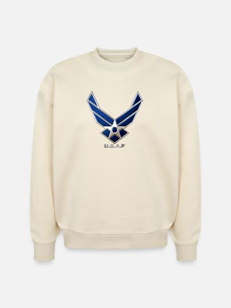 usaf - Stanley/Stella Radder Unisex Oversized Organic Sweatshirt - natural raw