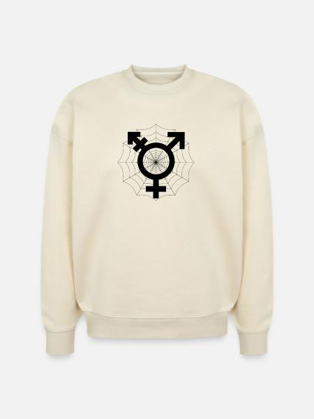 Trans support - Stanley/Stella Radder Unisex Oversized Organic Sweatshirt - natural raw