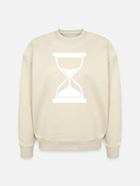 Minimal Hourglass Silhouette - Stanley/Stella Radder Unisex Oversized Organic Sweatshirt - natural raw
