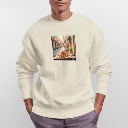 Morning coffee Chihuahua - Stanley/Stella Radder Unisex Oversized Organic Sweatshirt