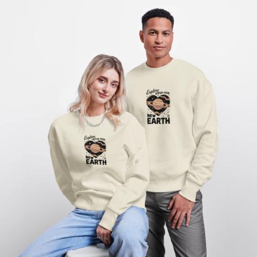 Explore Kepler-452b – New Earth Adventure - Stanley/Stella Radder Unisex Oversized Organic Sweatshirt