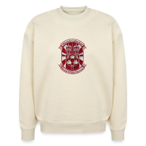 Munich Cathedral T Shirt, German Football Fan Gift - Stanley/Stella Radder Unisex Oversized Organic Sweatshirt