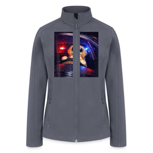 Funny Police Golden Retriever Meme Tee - Women’s Soft Shell Jacket