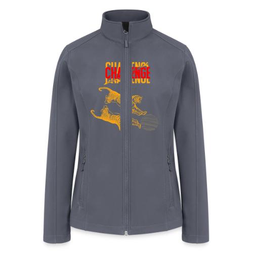 Double tiger fashion, jungle feline animals. - Women’s Soft Shell Jacket