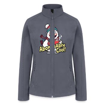 Abominably Cool Winter Yeti Design - Women’s Soft Shell Jacket - gray - Front