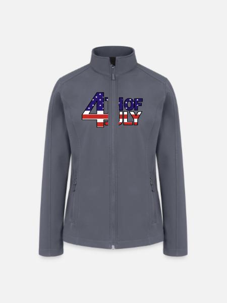 4th of July - Women’s Soft Shell Jacket - gray