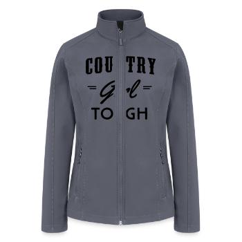 Country Girl Tough - Women’s Soft Shell Jacket - gray - Front