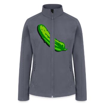 It's a giant pickle - Women’s Soft Shell Jacket - gray - Front