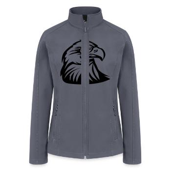 Eagle head tattoo style - Women’s Soft Shell Jacket - gray - Front