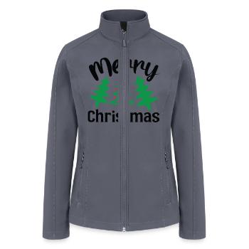Merry Christmas - Women’s Soft Shell Jacket - gray - Front