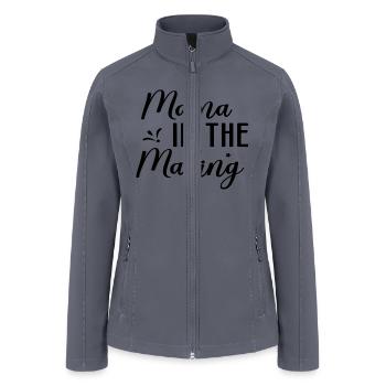 Mama In The Making - Women’s Soft Shell Jacket - gray - Front