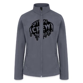 Official Crew Member Stamp - Women’s Soft Shell Jacket - gray - Front