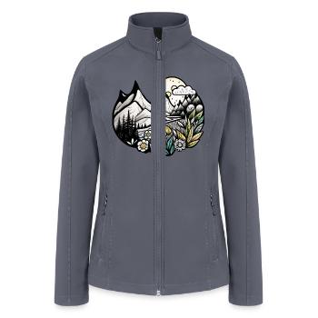 Nature landscape - Women’s Soft Shell Jacket - gray - Front