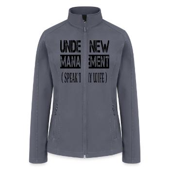 New Husband - Women’s Soft Shell Jacket - gray - Front