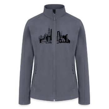 NYC Landmarks by Tai's Tees - Women’s Soft Shell Jacket - gray - Front