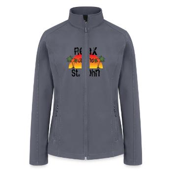 Relax,Unwind, St. John - Women’s Soft Shell Jacket - gray - Front