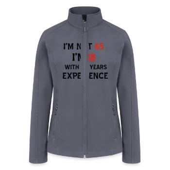 65th year old designs - Women’s Soft Shell Jacket - gray - Front