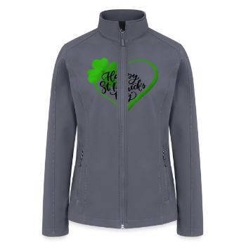 St Patricks Day | Saint Patricks Day - Women’s Soft Shell Jacket - gray - Front