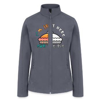 I'm Just Here For The Pie - Women’s Soft Shell Jacket - gray - Front