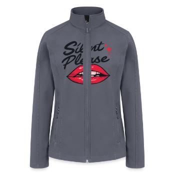 Stillness Speaks - Women’s Soft Shell Jacket - gray - Front