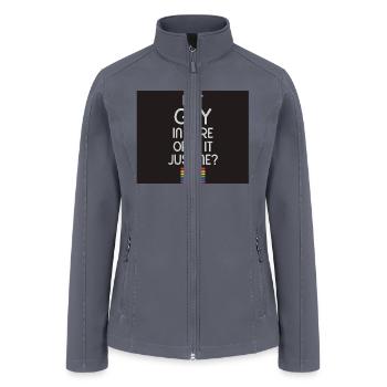 Tees - Women’s Soft Shell Jacket - gray - Front