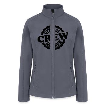 Cool Official Crew Member Stamp - Women’s Soft Shell Jacket - gray - Front