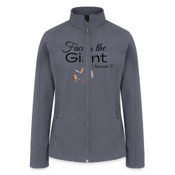 Facing the Giant | God is bigger than the giant - Women’s Soft Shell Jacket - gray - Front