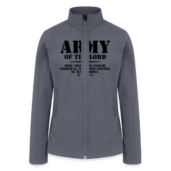 Army Of The Lord (2 Timothy 2:3) - Women’s Soft Shell Jacket - gray - Front