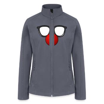 clown mask - Women’s Soft Shell Jacket - gray - Front
