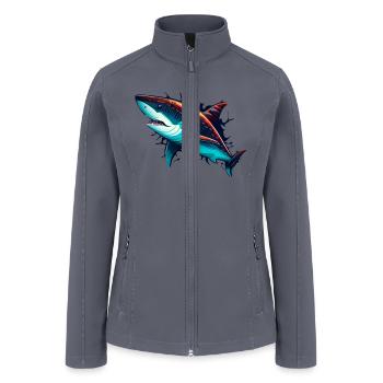 shark colour - Women’s Soft Shell Jacket - gray - Front