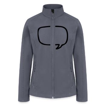 cloud bubble - Women’s Soft Shell Jacket - gray - Front