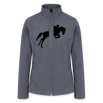 Riding, equestrian, horse - Women’s Soft Shell Jacket - gray - Front