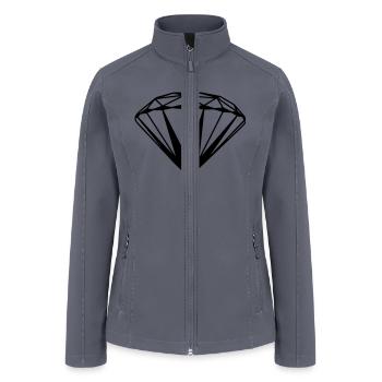 Diamond 20 - Women’s Soft Shell Jacket - gray - Front