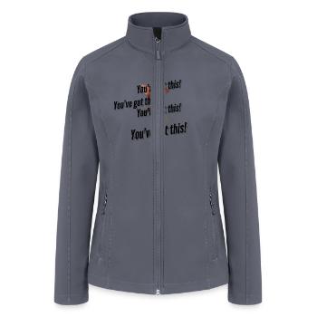 best bird t-shirt design for lovers animals - Women’s Soft Shell Jacket - gray - Front