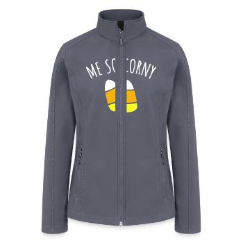 ME SO CORNY - Women’s Soft Shell Jacket - gray - Front